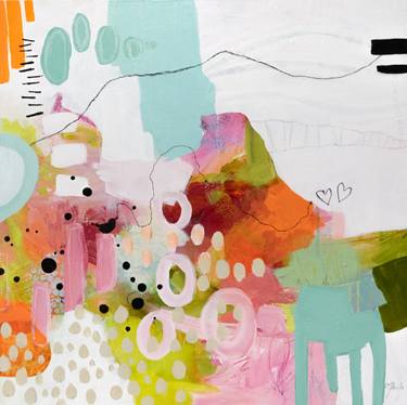 Original Abstract Expressionism Abstract Paintings by Chantal Proulx