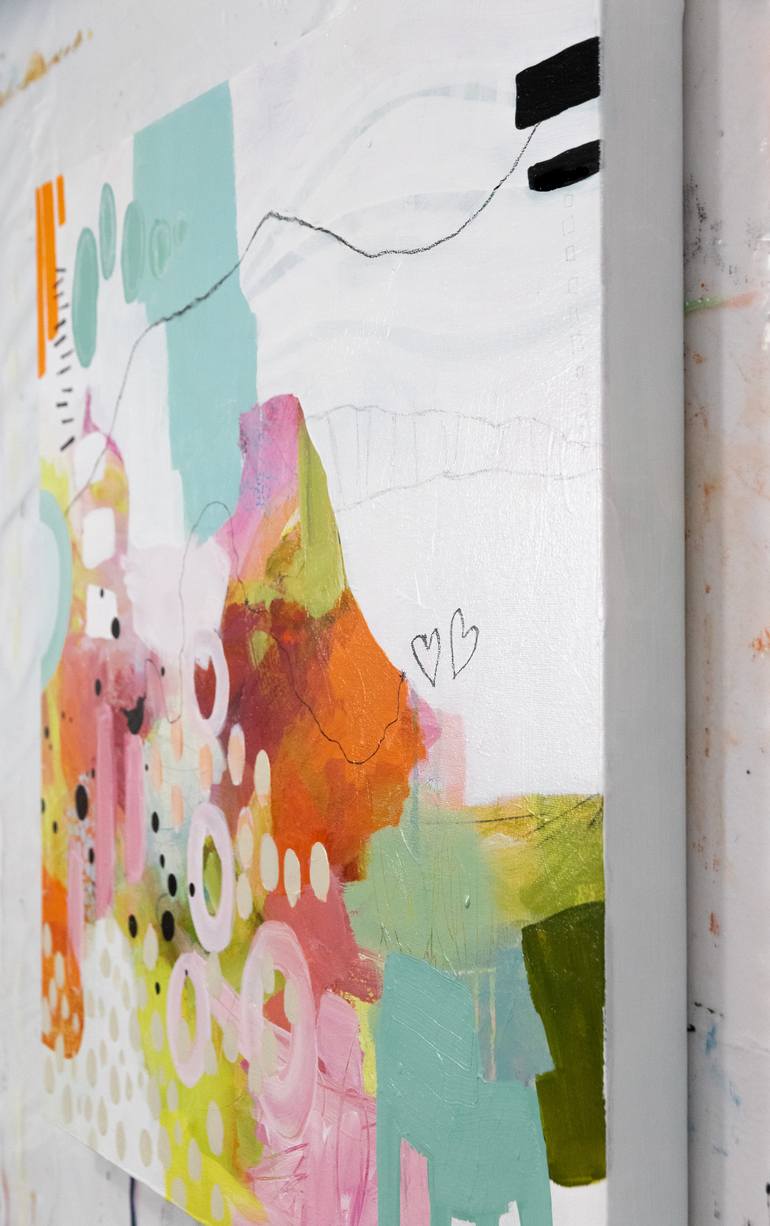 Original Abstract Expressionism Abstract Painting by Chantal Proulx