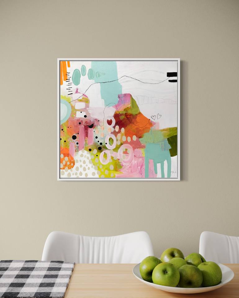Original Abstract Expressionism Abstract Painting by Chantal Proulx