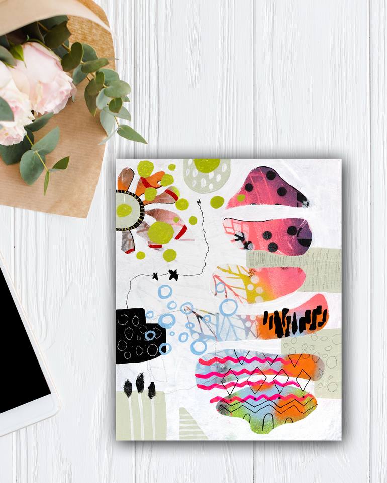 Original Abstract Expressionism Abstract Painting by Chantal Proulx