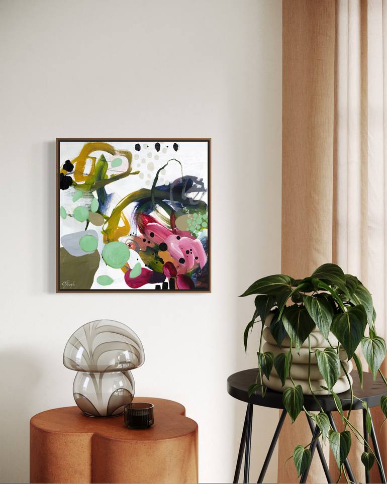 Original Abstract Expressionism Abstract Painting by Chantal Proulx