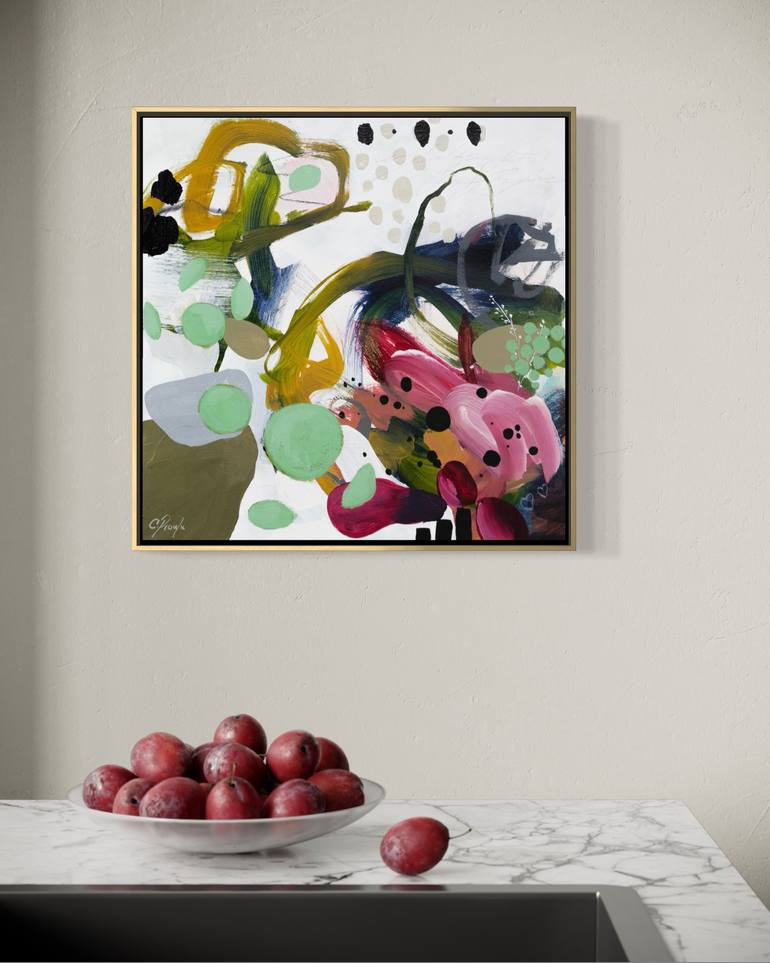 Original Abstract Expressionism Abstract Painting by Chantal Proulx