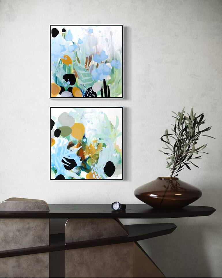 Original Abstract Expressionism Abstract Painting by Chantal Proulx