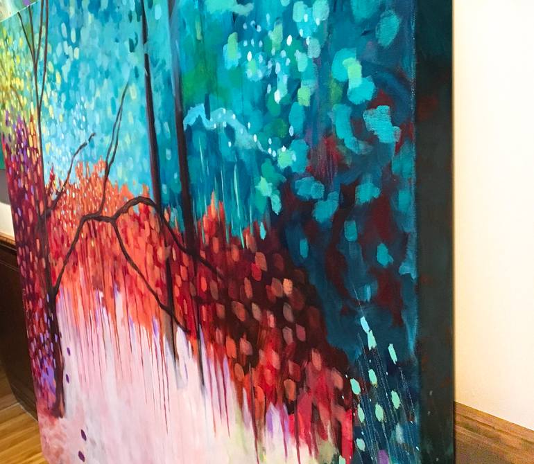 Original Abstract Landscape Painting by Chantal Proulx