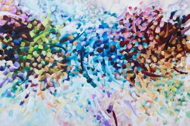 Original Impressionism Abstract Paintings by Chantal Proulx