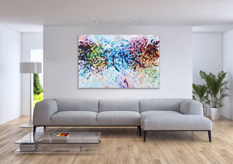 Original Impressionism Abstract Painting by Chantal Proulx