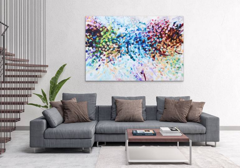 Original Impressionism Abstract Painting by Chantal Proulx