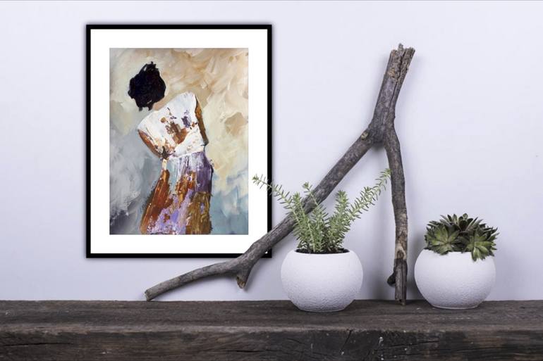 Original Abstract Women Painting by Chantal Proulx