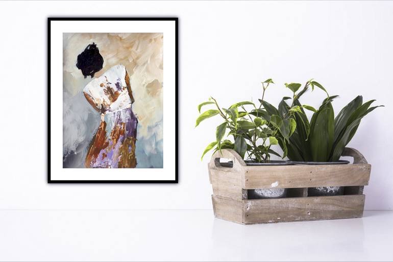 Original Abstract Women Painting by Chantal Proulx