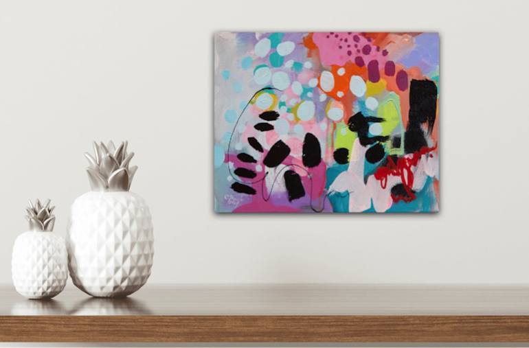 Original Abstract Expressionism Abstract Painting by Chantal Proulx