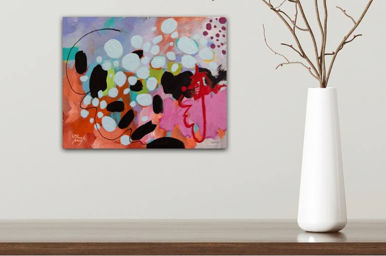 Original Abstract Expressionism Abstract Painting by Chantal Proulx