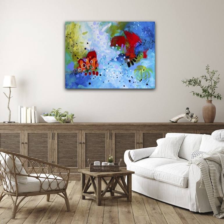 Original Abstract Expressionism Abstract Painting by Chantal Proulx