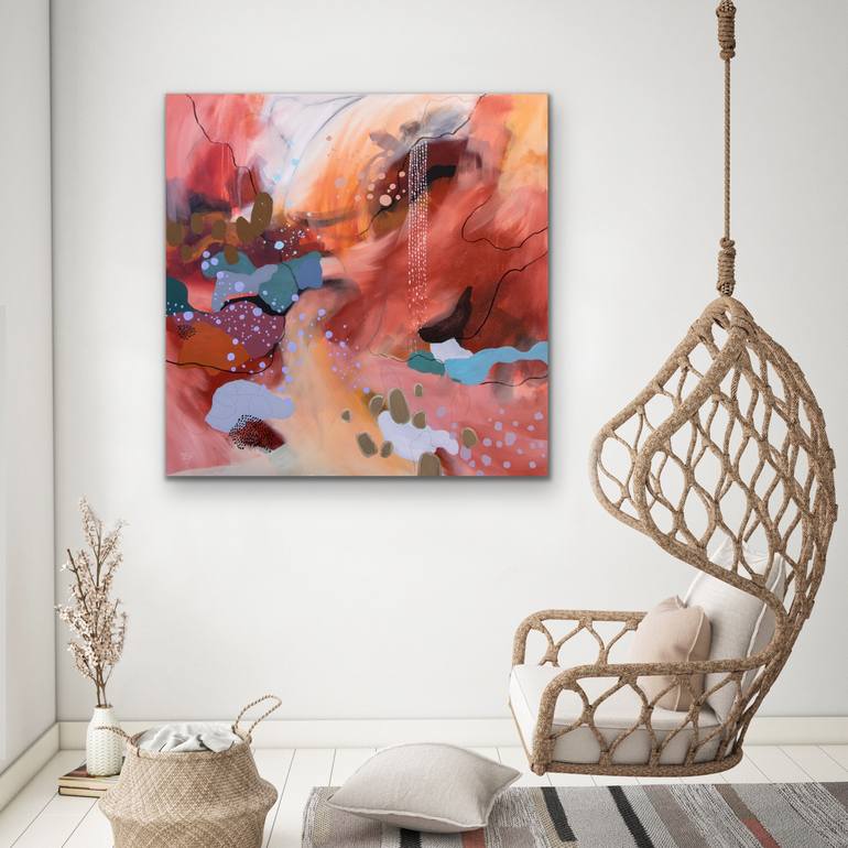 Original Abstract Expressionism Abstract Painting by Chantal Proulx