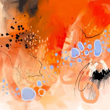 Original Abstract Digital by Chantal Proulx
