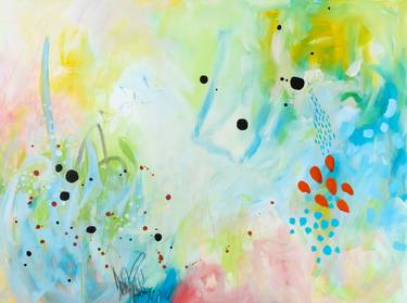 Original Abstract Expressionism Abstract Paintings by Chantal Proulx