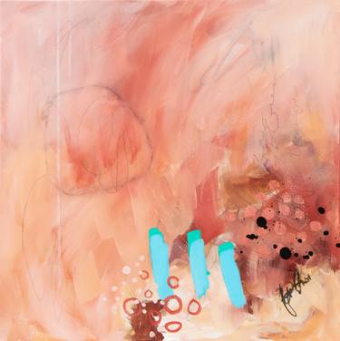 Saatchi Art Artist Chantal Proulx; Painting, “Un coin de paradis - Abstract expressive painting - Ready to hang” #art
