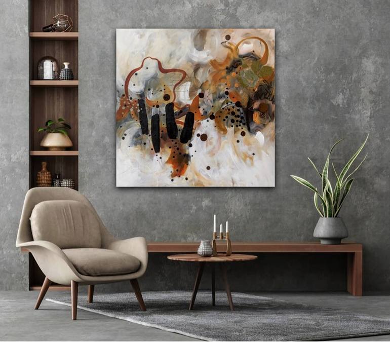 Original Abstract Expressionism Abstract Painting by Chantal Proulx