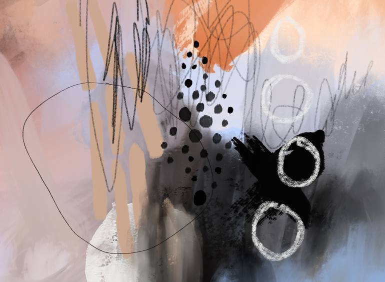 Original Abstract Expressionism Abstract Digital by Chantal Proulx