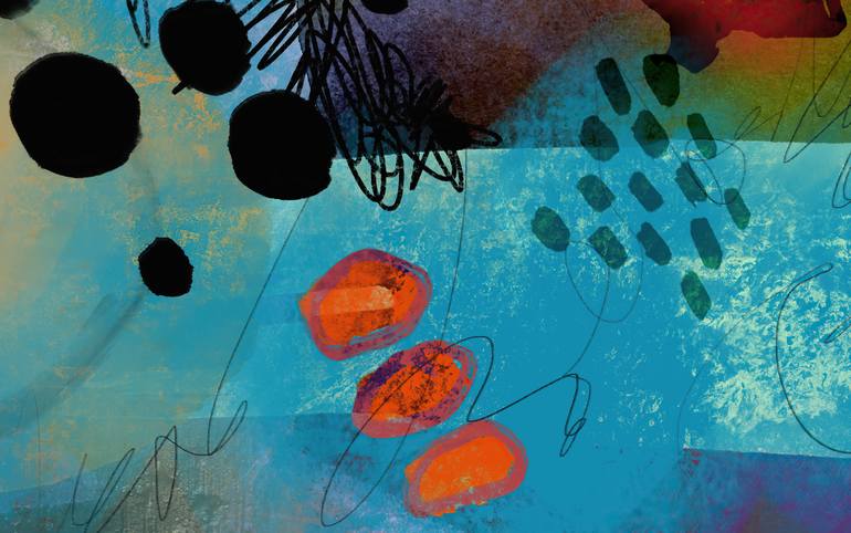 Original Abstract Expressionism Abstract Digital by Chantal Proulx