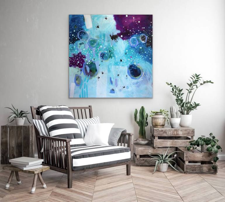 Original Abstract Expressionism Abstract Painting by Chantal Proulx