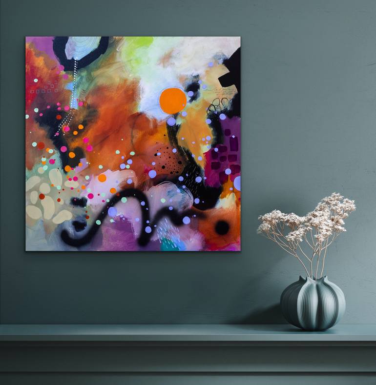 Original Abstract Expressionism Abstract Painting by Chantal Proulx