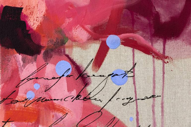 Original Abstract Floral Painting by Chantal Proulx