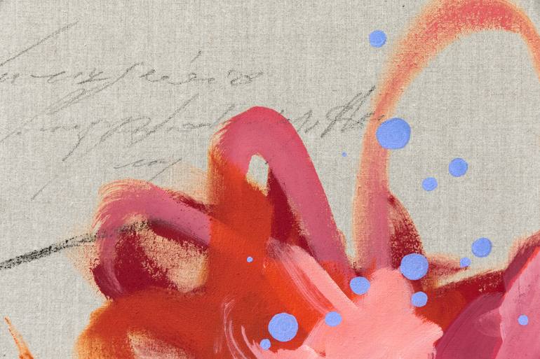 Original Abstract Floral Painting by Chantal Proulx