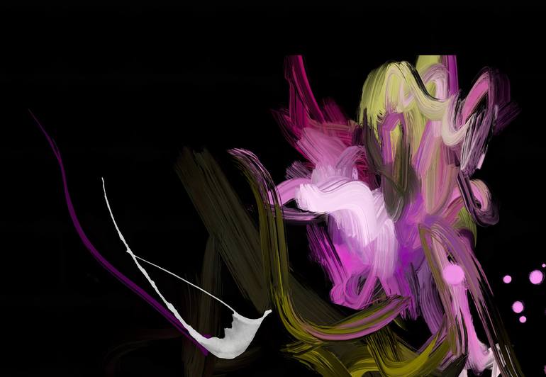 Original Abstract Expressionism Abstract Digital by Chantal Proulx
