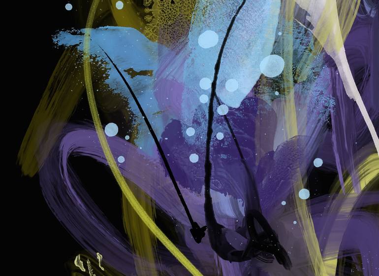 Original Abstract Nature Digital by Chantal Proulx