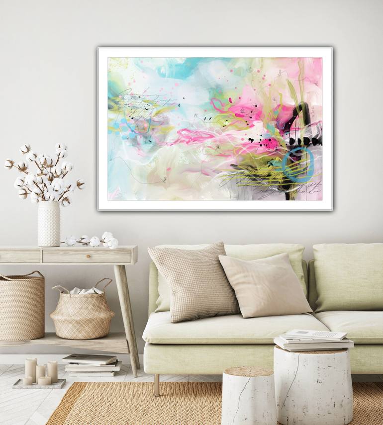 Original Abstract Floral Digital by Chantal Proulx