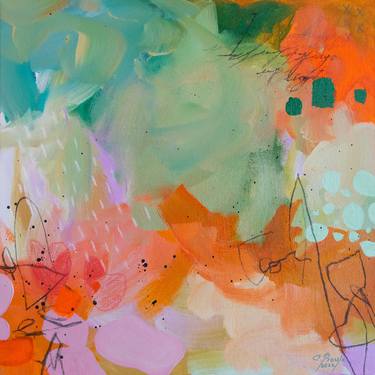 Original Abstract Expressionism Abstract Paintings by Chantal Proulx