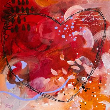 Print of Abstract Love Paintings by Chantal Proulx