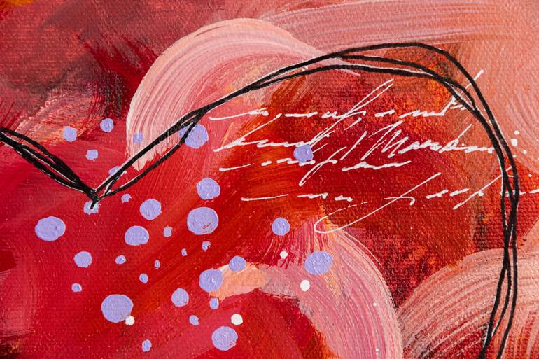 Original Abstract Love Painting by Chantal Proulx