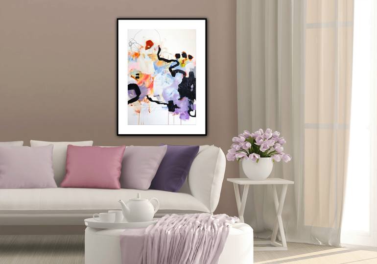 Original Abstract Expressionism Abstract Painting by Chantal Proulx