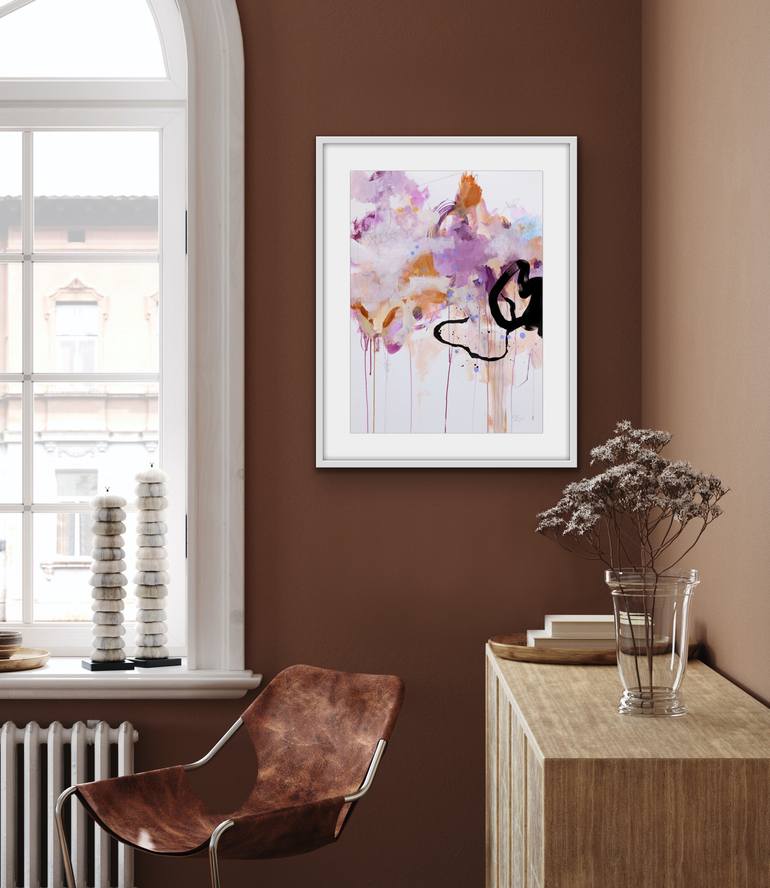 Original Abstract Expressionism Abstract Painting by Chantal Proulx
