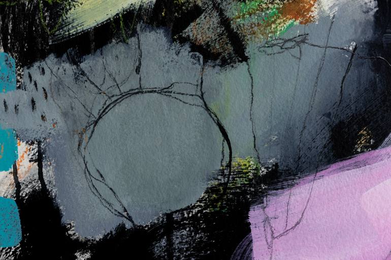 Original Abstract Expressionism Abstract Painting by Chantal Proulx