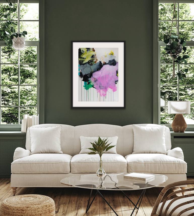 Original Abstract Expressionism Abstract Painting by Chantal Proulx