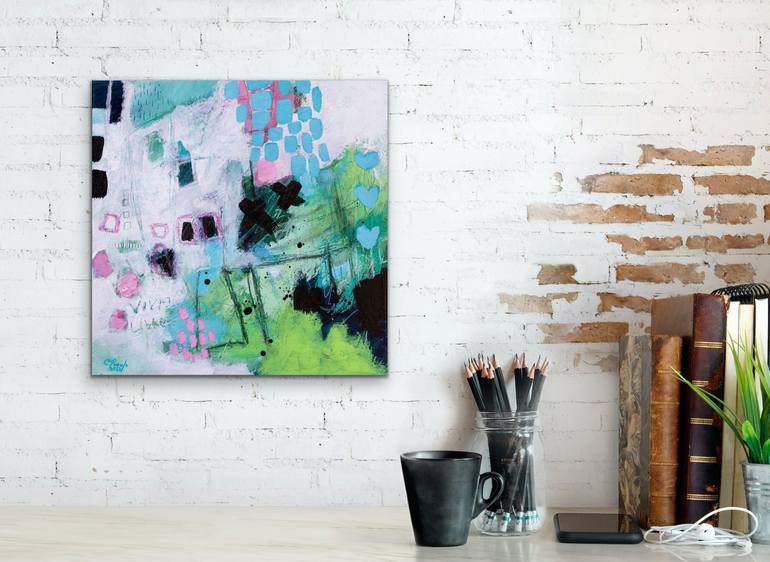 Original Abstract Expressionism Abstract Painting by Chantal Proulx