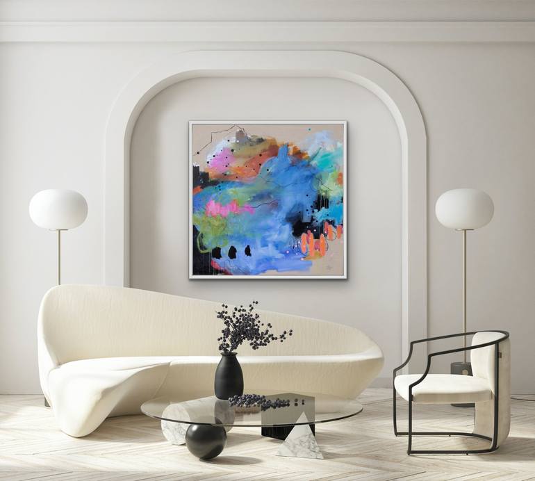 Original Abstract Expressionism Abstract Painting by Chantal Proulx