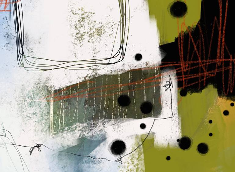 Original Abstract Expressionism Abstract Digital by Chantal Proulx