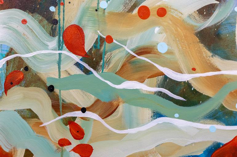 Original Abstract Expressionism Abstract Painting by Chantal Proulx