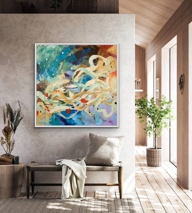 Original Abstract Expressionism Abstract Painting by Chantal Proulx