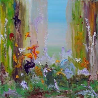 Print of Abstract Garden Paintings by Stephanie Zwerschke