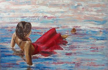 Print of Figurative Water Paintings by Stephanie Zwerschke