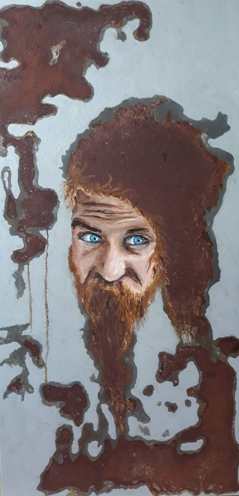 Rostmalerei Der Wikinger (Viking) Painting by Stephanie Zwerschke