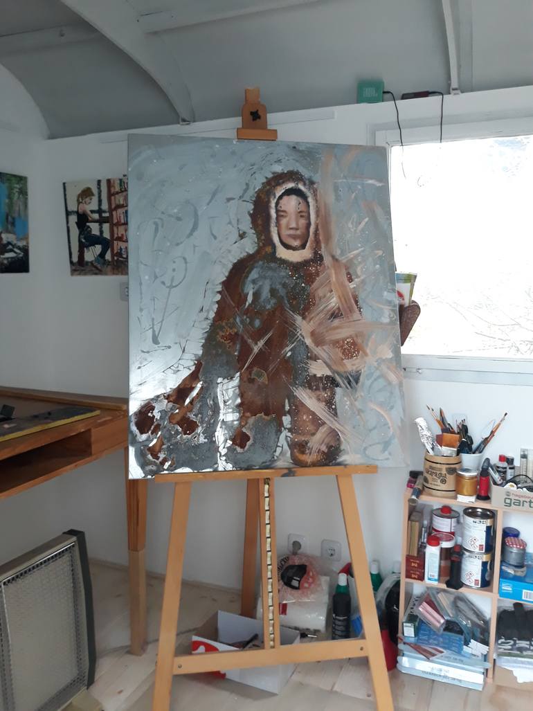 Original Figurative Men Painting by Stephanie Zwerschke