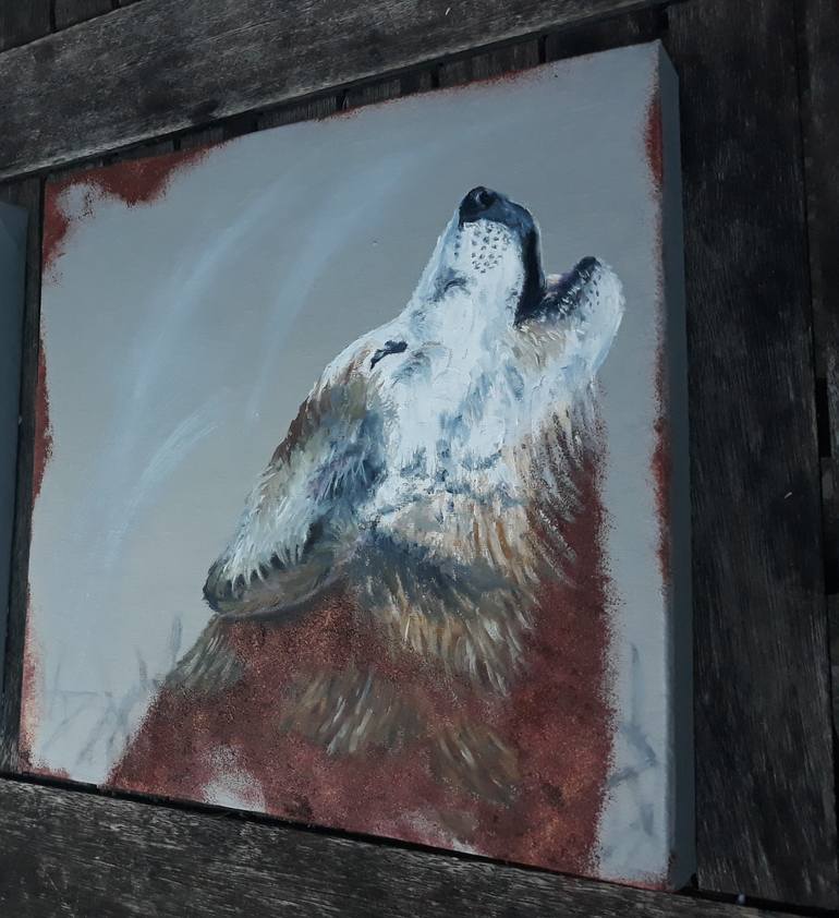 Original Figurative Animal Painting by Stephanie Zwerschke