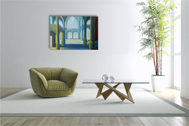 Original Contemporary Architecture Painting by Geoff Harrison