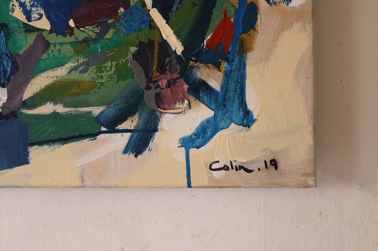 Original Abstract Expressionism Abstract Painting by Seth Colin