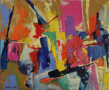 Original Abstract Expressionism Music Paintings by Seth Colin